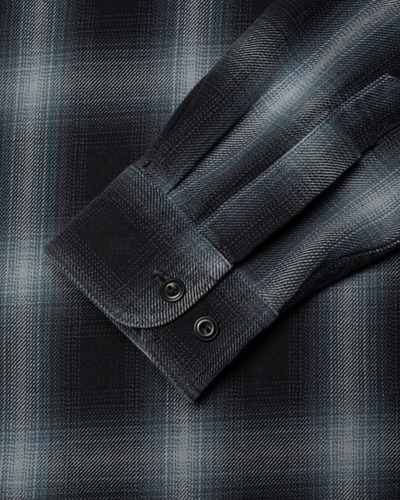 Julian Worker Shadow Check Shi - Black
