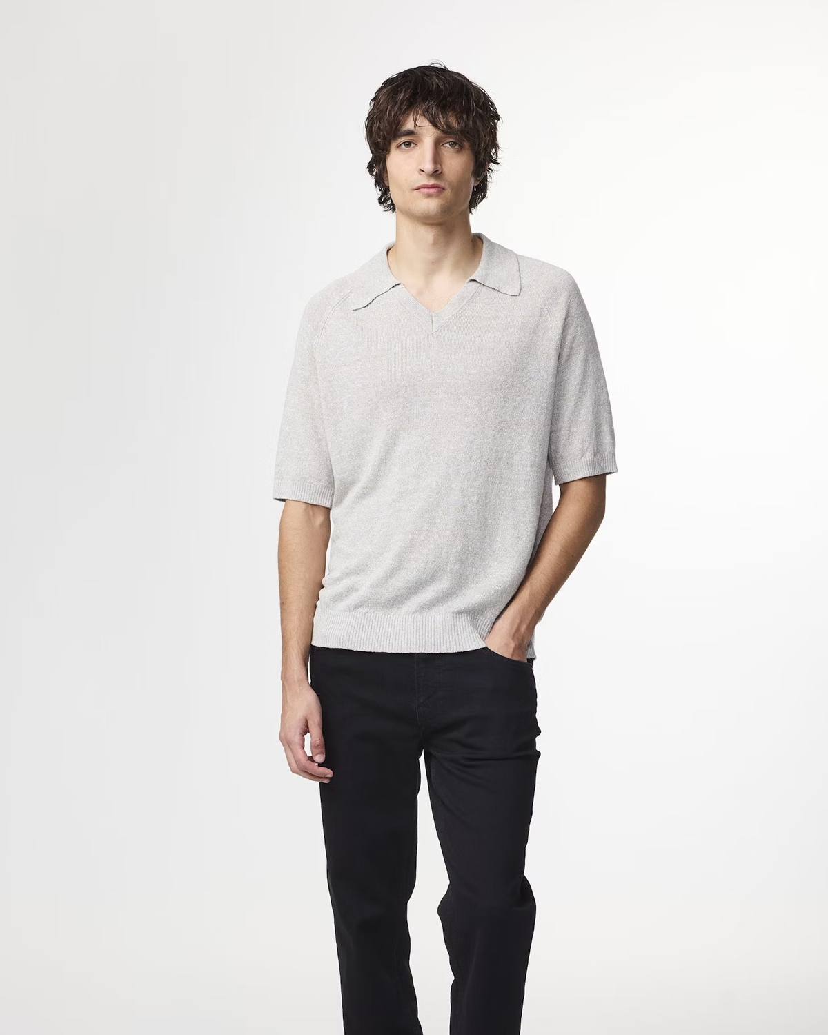 Cale V-neck Polo 6565 - Winter Sky