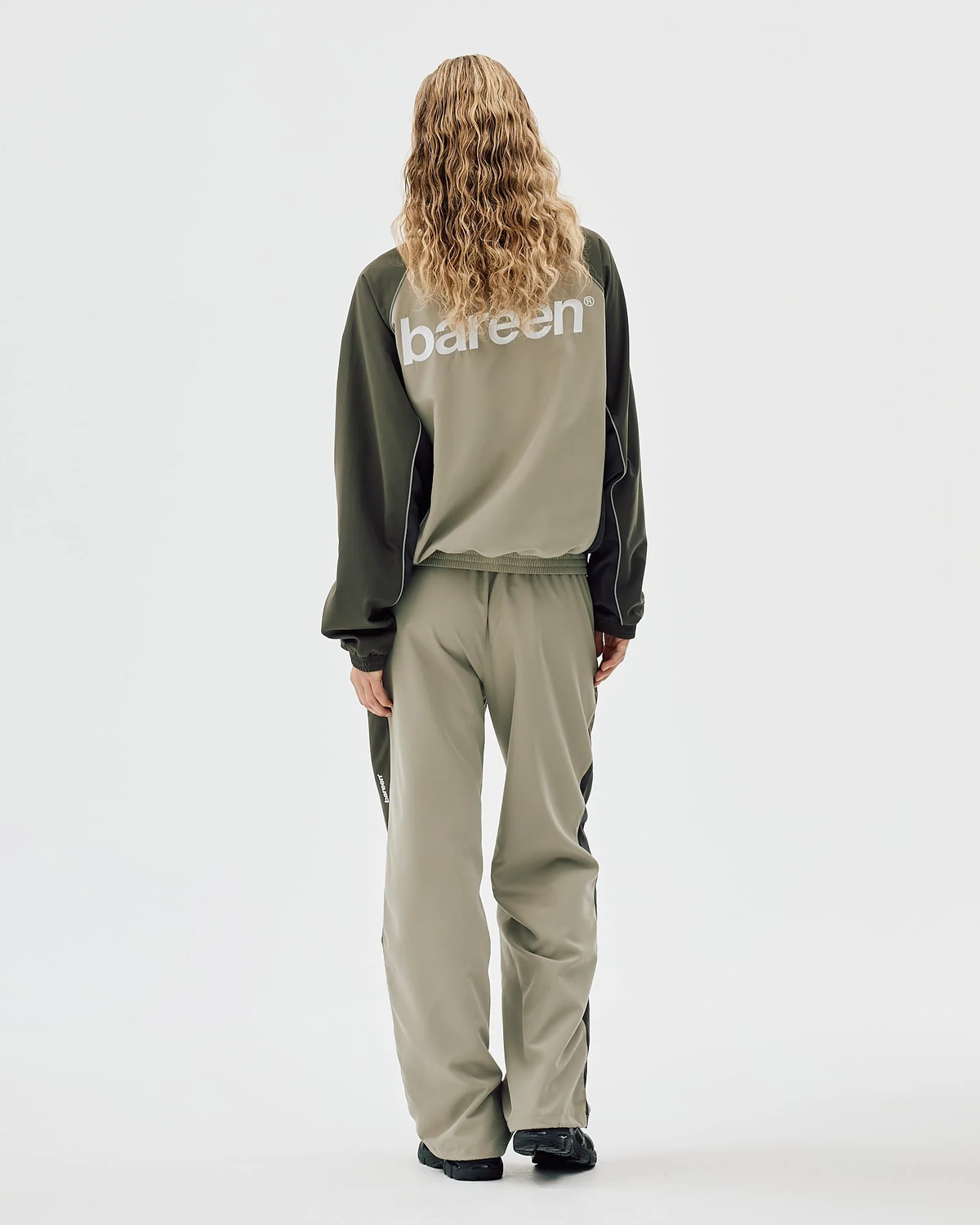 Oversized Track Jacket Two-Tone - Laurel Oak