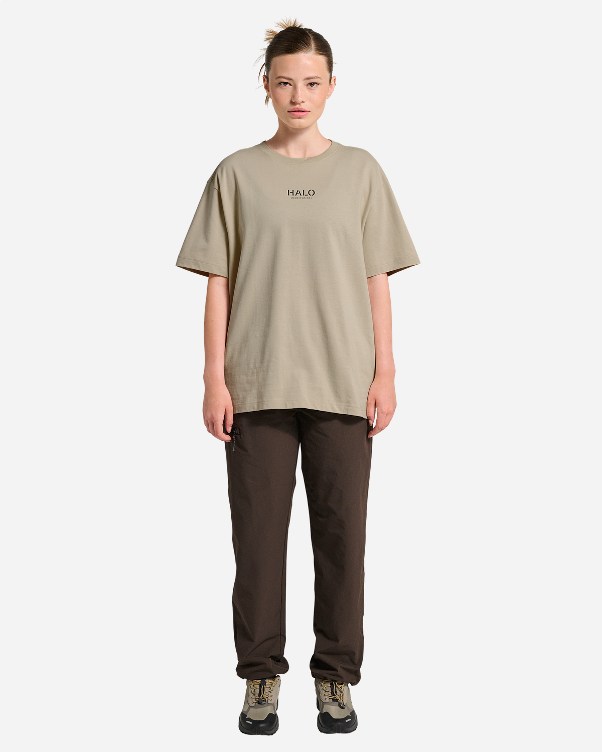 Halo Graphic T-Shirt - Oyster Gray/Asphalt