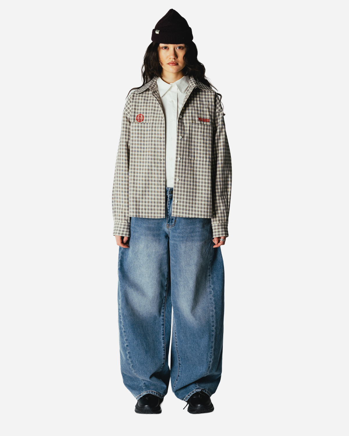 Ling EMB Check Shirt