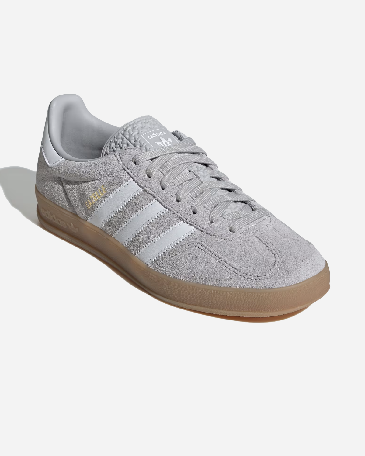 Gazelle Indoor - Grey Two / Cloud White / Gold Metallic