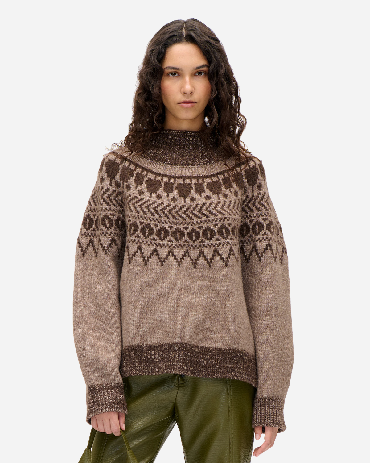 Ciana - Brown Fair Isle