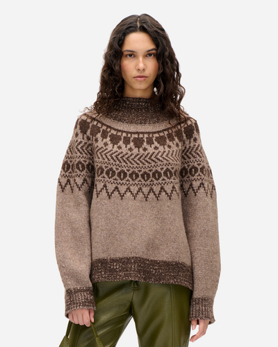 Ciana - Brown Fair Isle