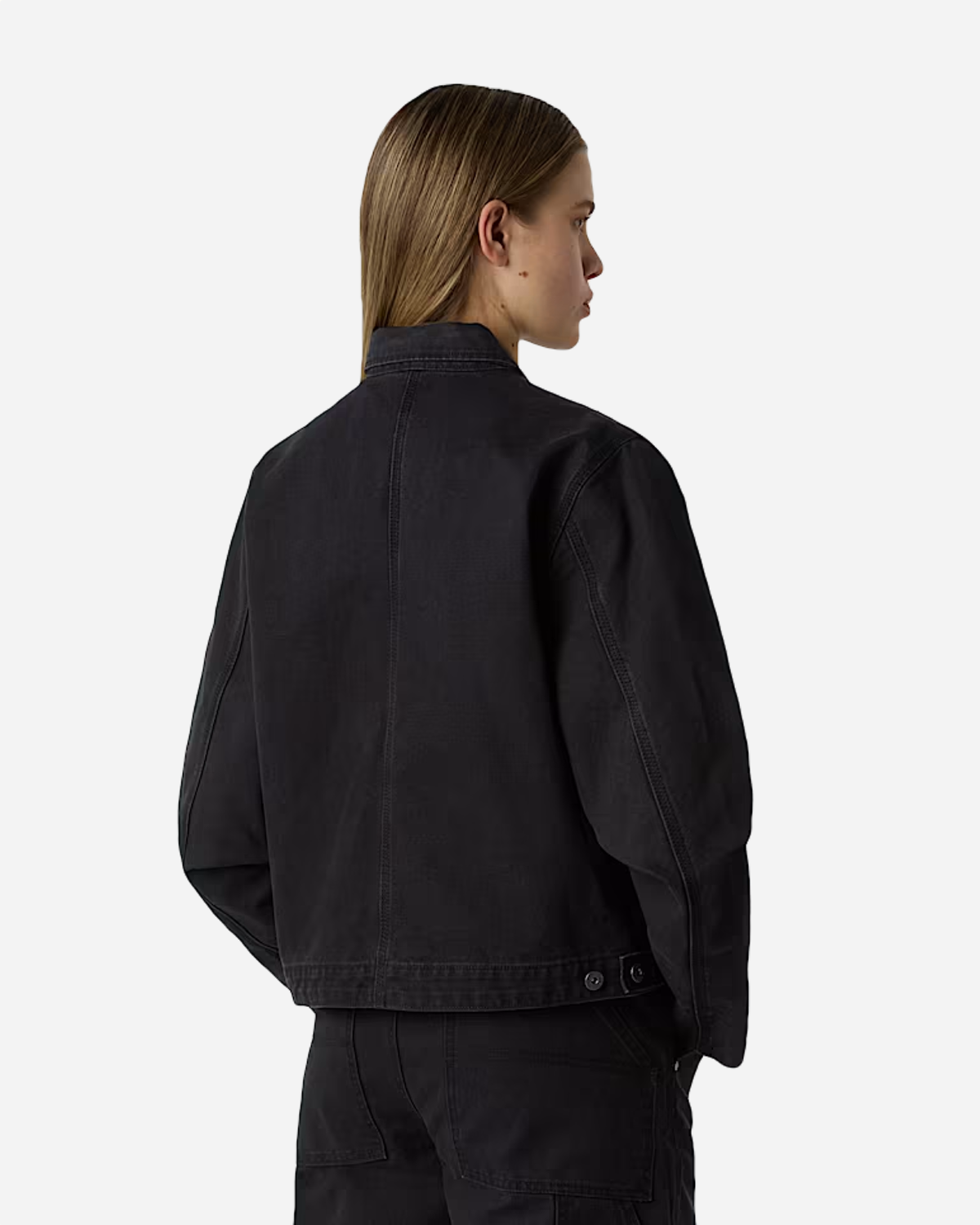 Womens Cedar Canvas Work Jacket - Black