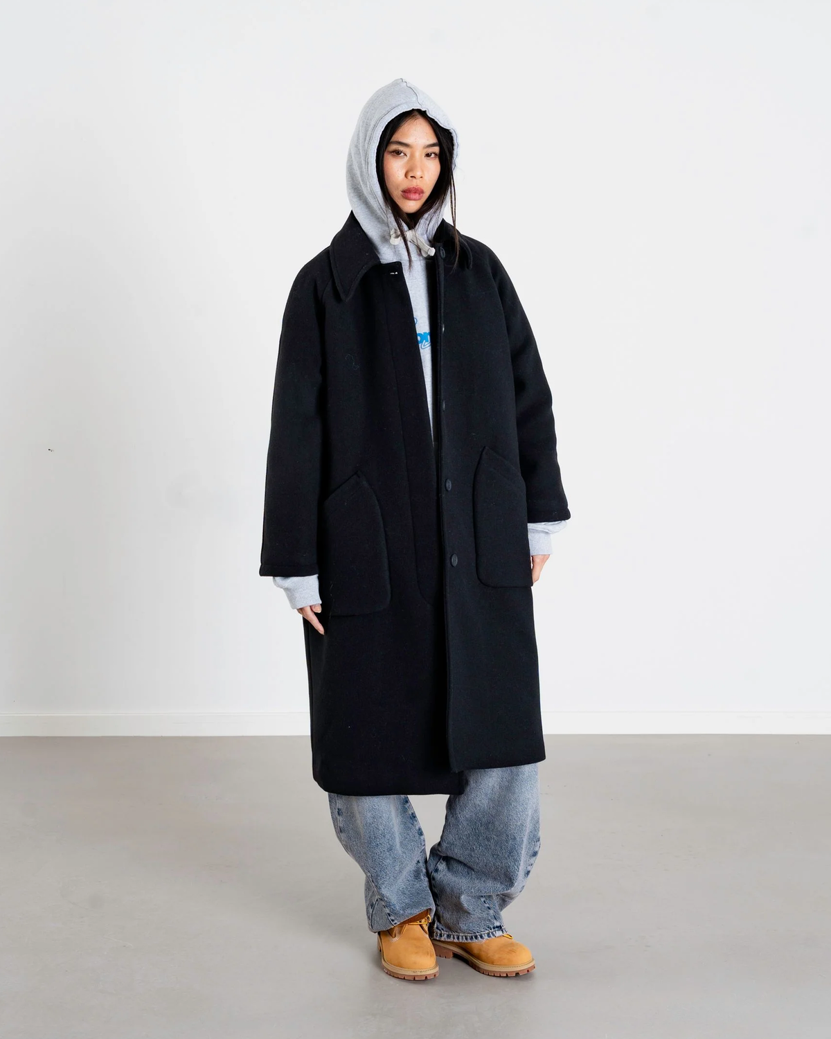 Brenna Wool Coat - Black