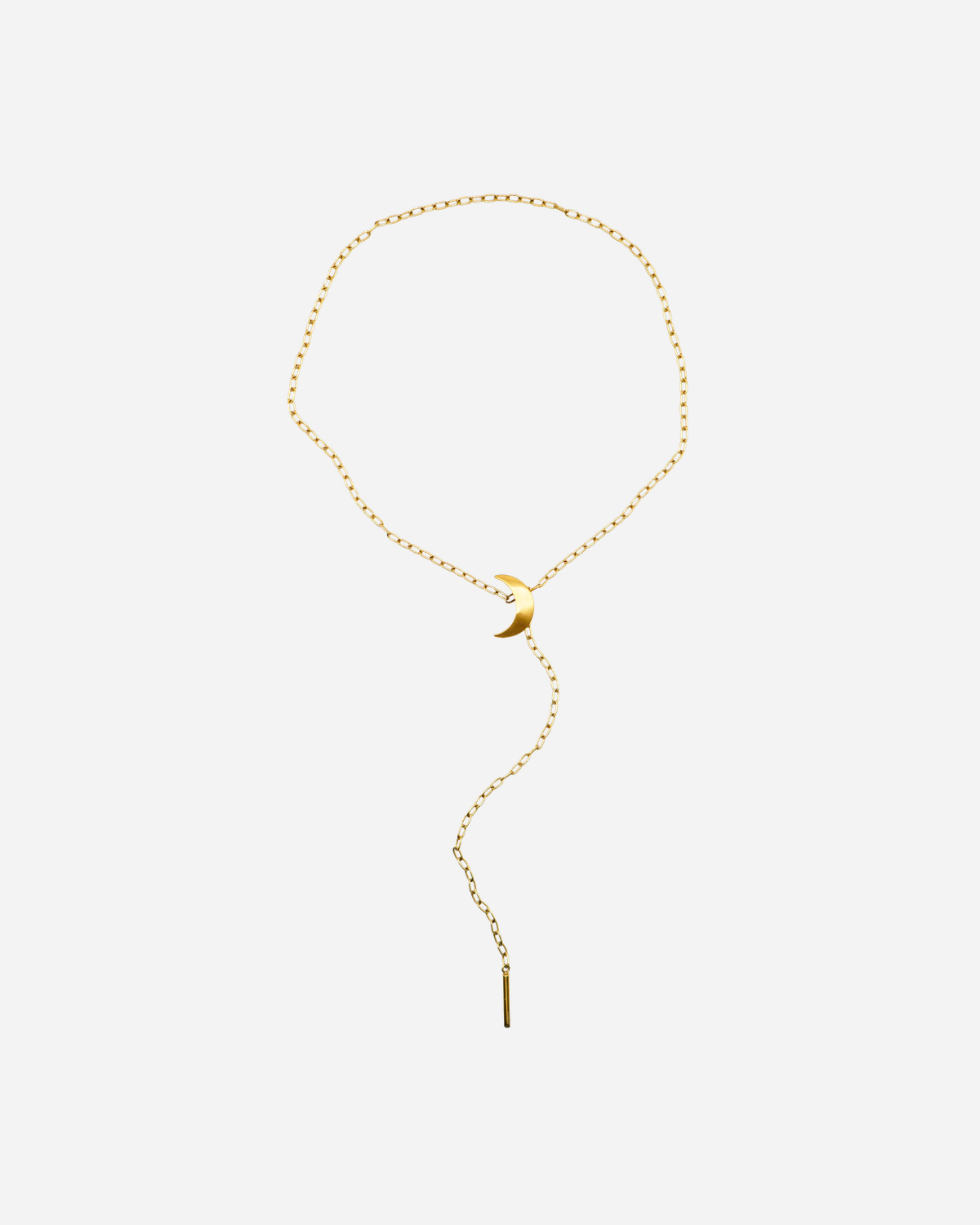 Half Moon Tie Necklace