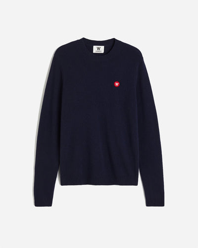 Tay badge lambswool jumper - Navy