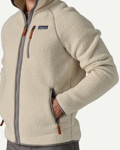 M's Retro Pile Jkt - Pelican w/Smolder Blue