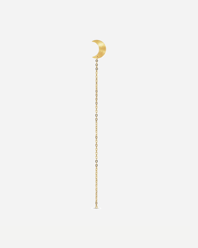 Half Moon Chain Stud Left - Gold