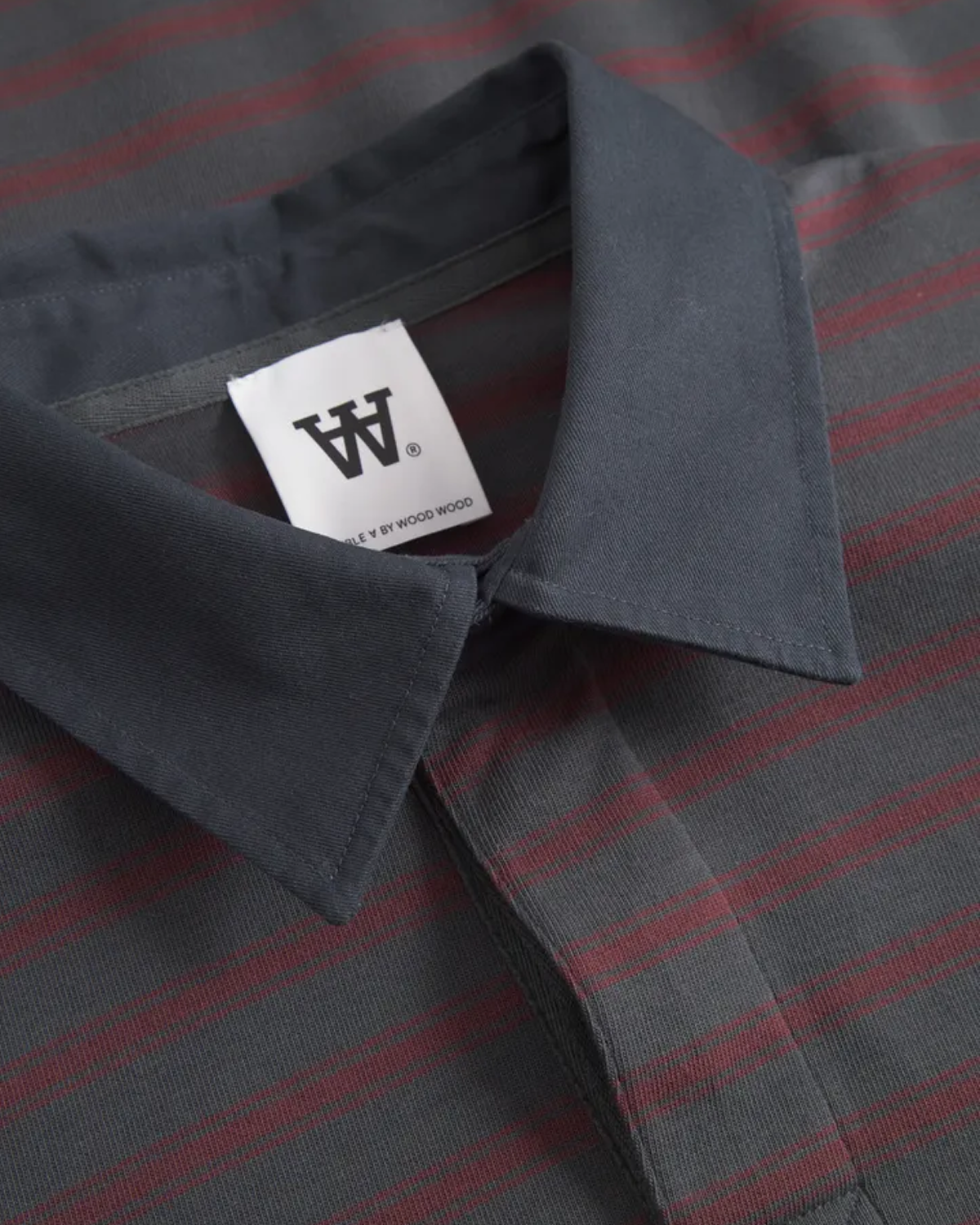WWLandon polo - Black sand stripe