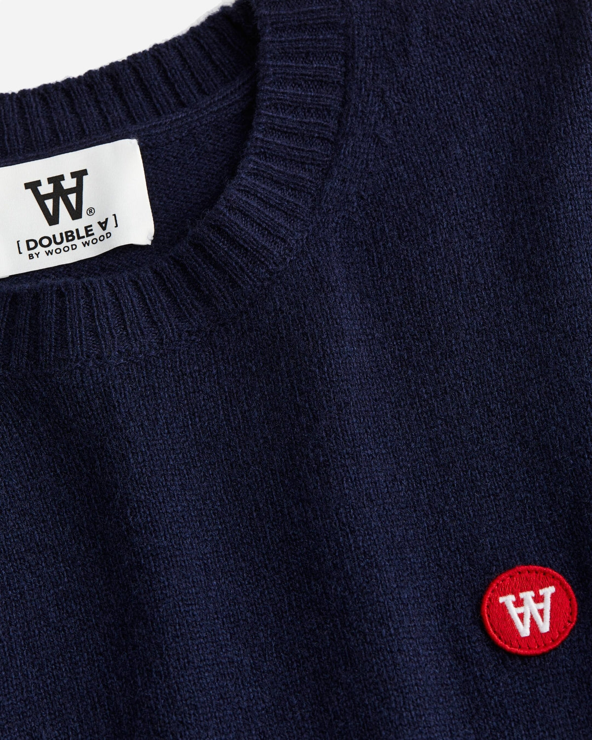 Tay badge lambswool jumper - Navy