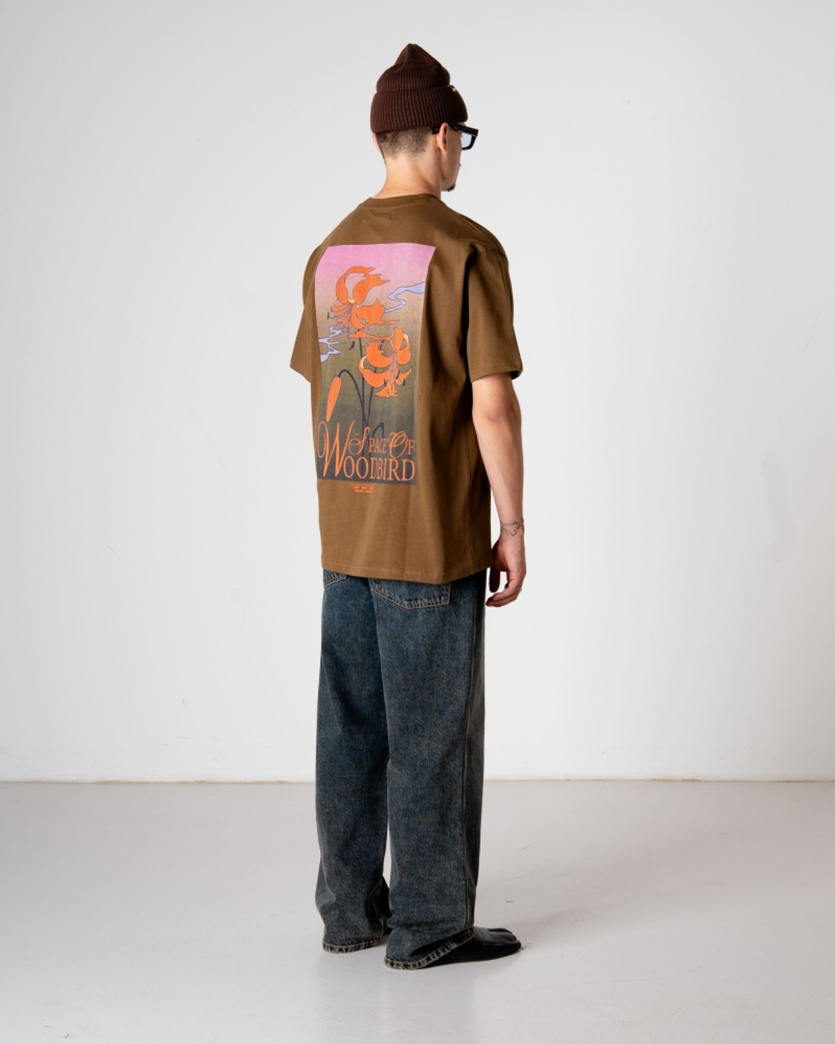 Baine Flower Tee - Dark Brown
