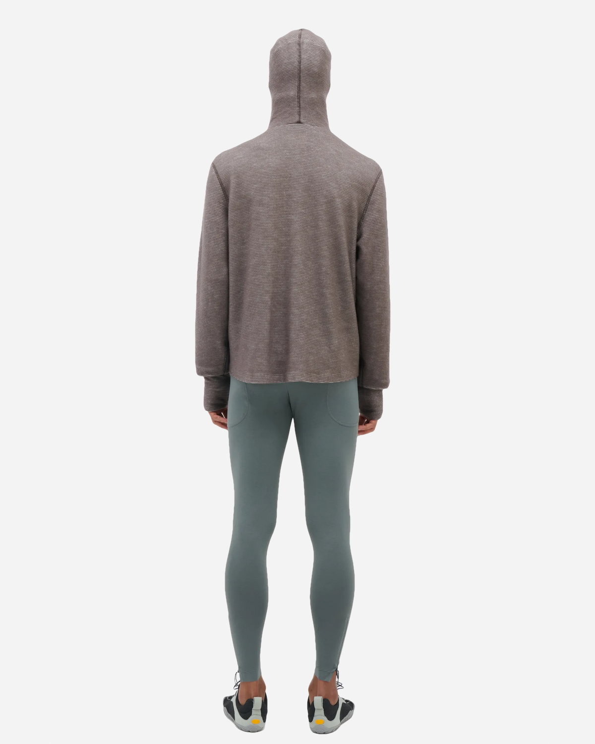 Merino Balaclava Hoodie - Brown