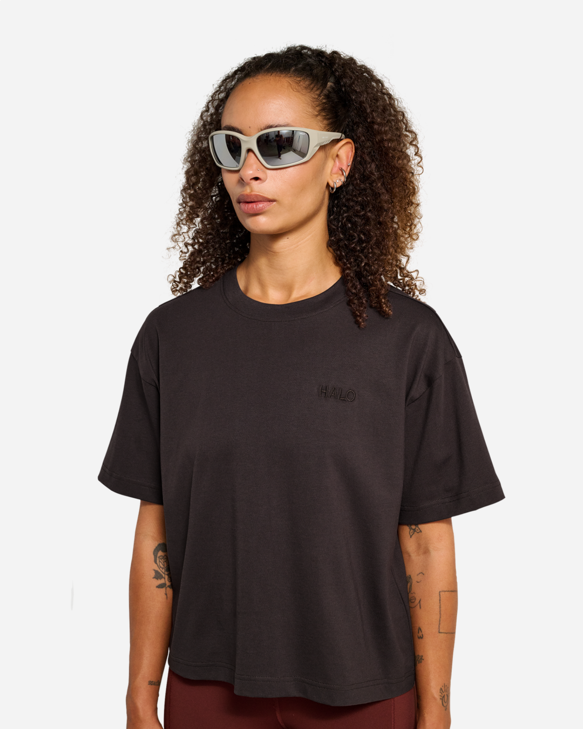 Halo Women Logo T-shirt - Chocolate Torte