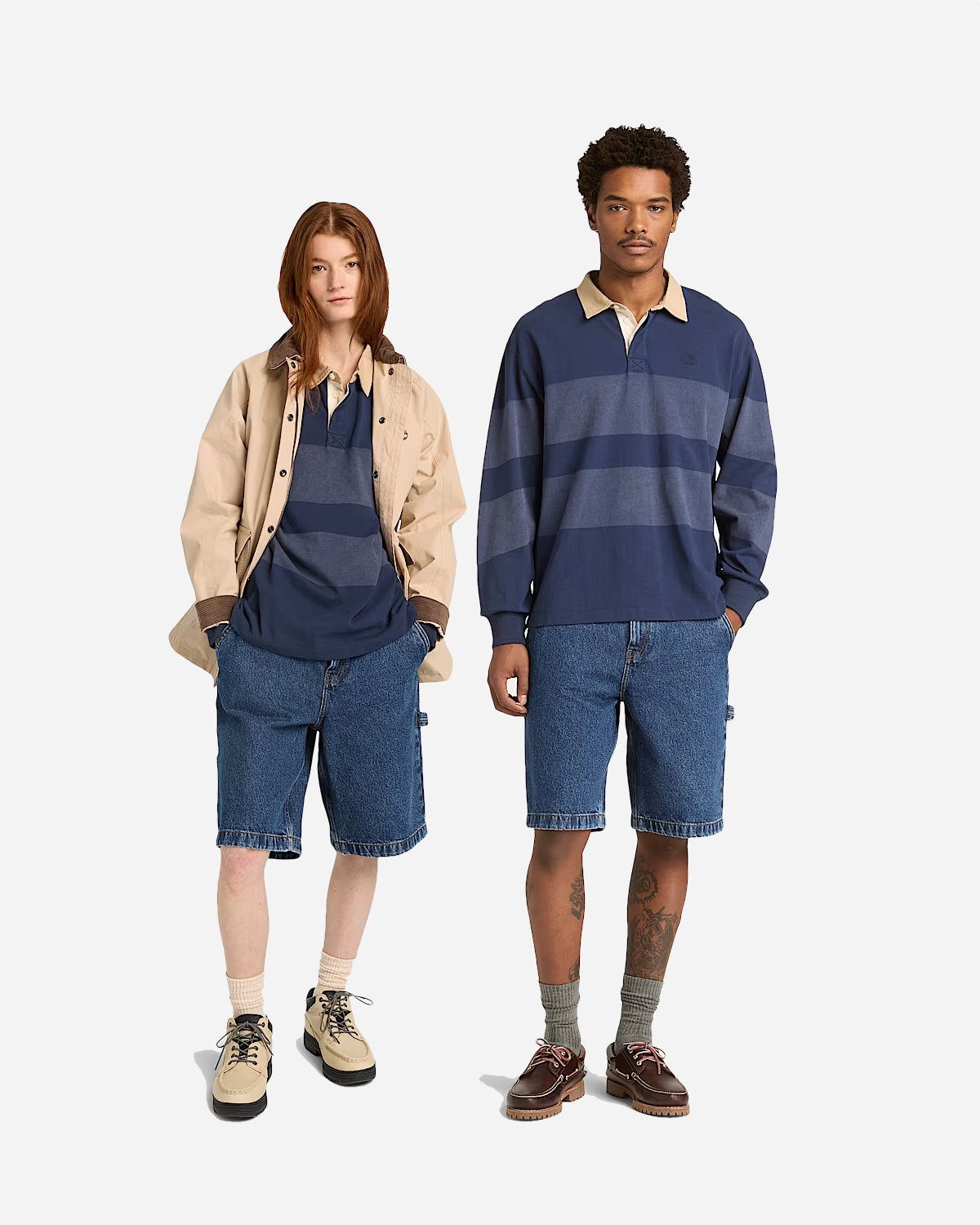 LS Striped Rugby Polo