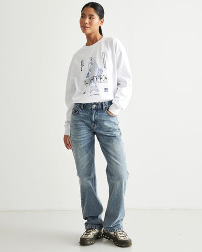 Sandie Vectorblue Jeans - Grey Blue