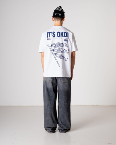 Baine Koi Tee - White
