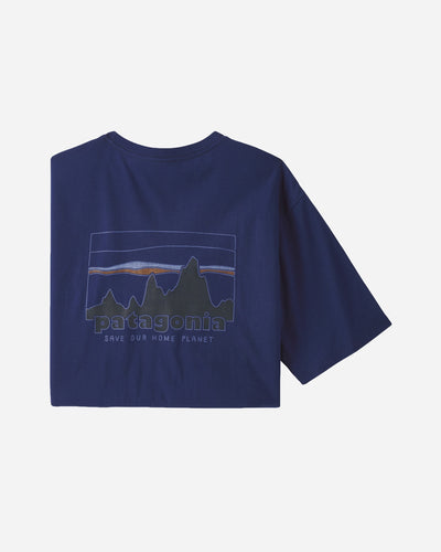 M's '73 Skyline Organic T-Shirt - Endless Blue