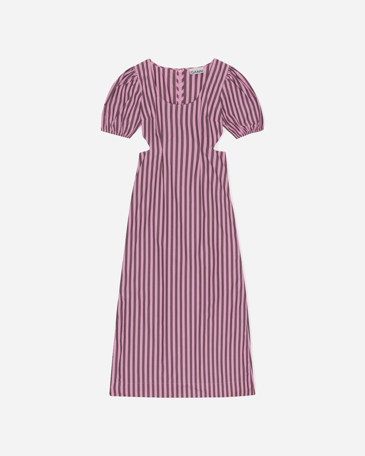 Stripe Cotton Cutout Dress - Bonbon