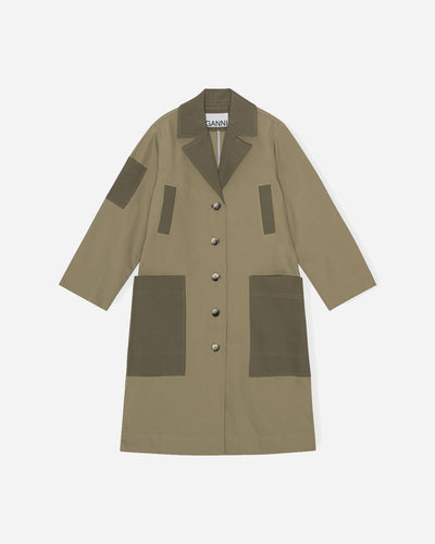 Heavy Twill Coat - Aloe