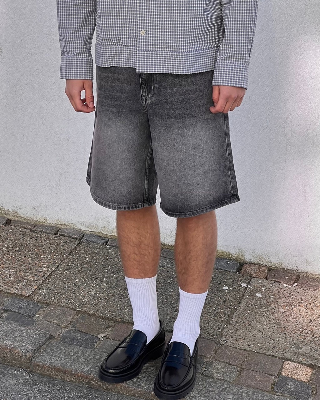 Rami Grey Shorts - Washed Grey
