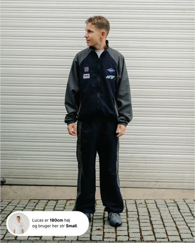 Oversized Track Jacket - TwoTone / Meteorite
