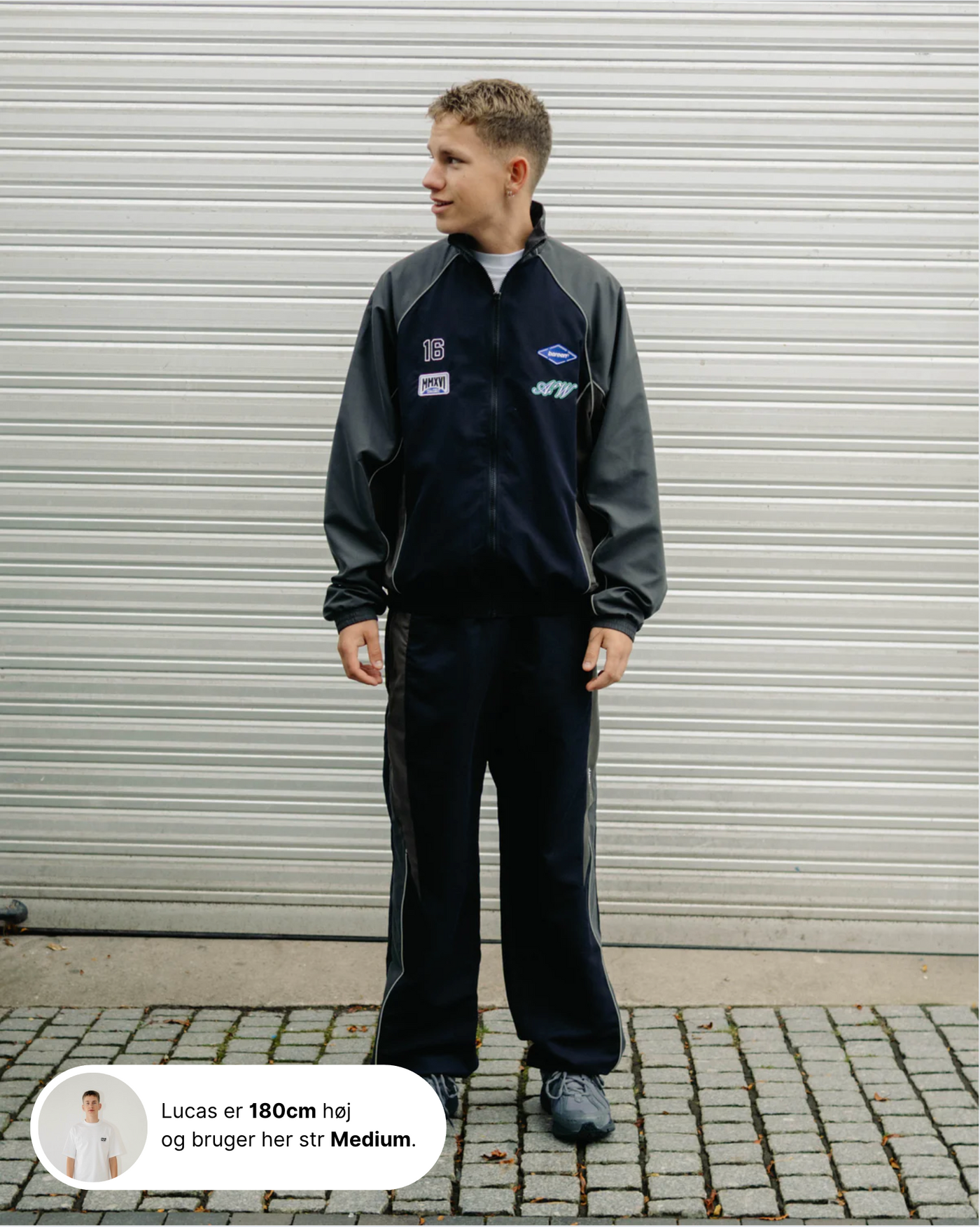 Relaxed Track Pants - TwoTone / Meteorite