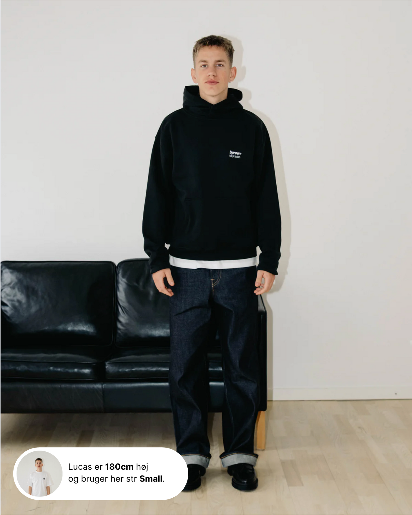 Bareen X (Di)Vision Oversize Hoodie - Black