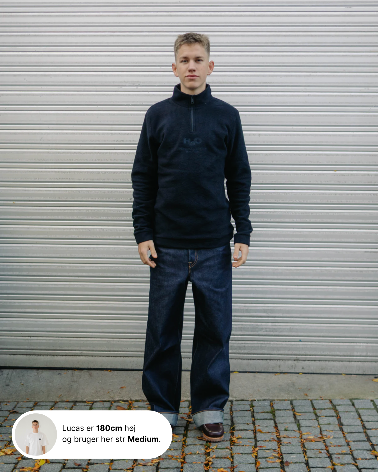 Blåvand II Fleece Half Zip -  Black