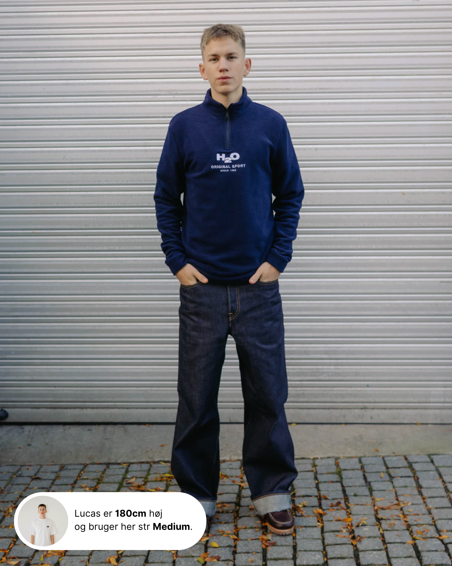 Blåvand Fleece Half Zip -  Navy