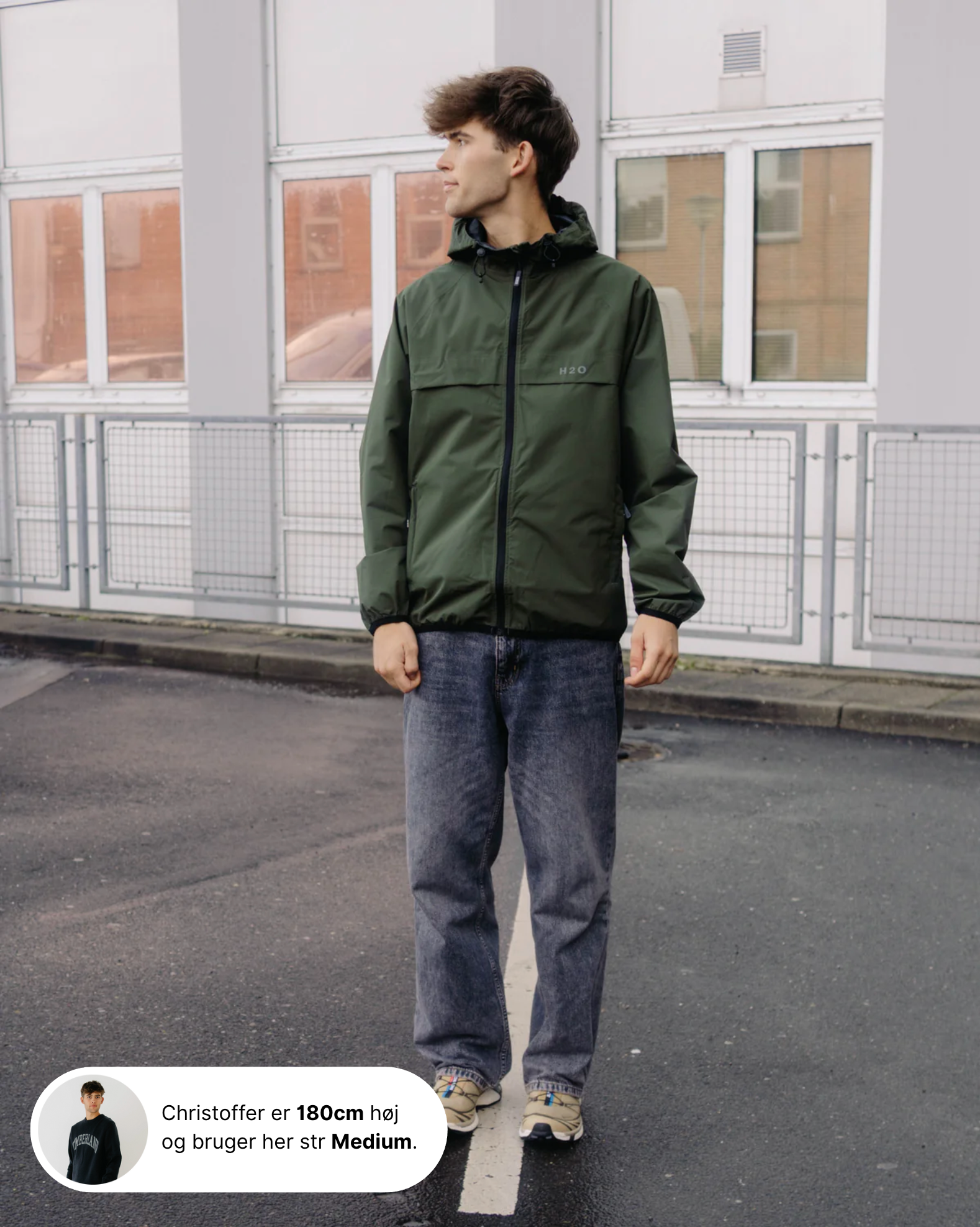 Rømø LW Rain Jacket Packable - Army