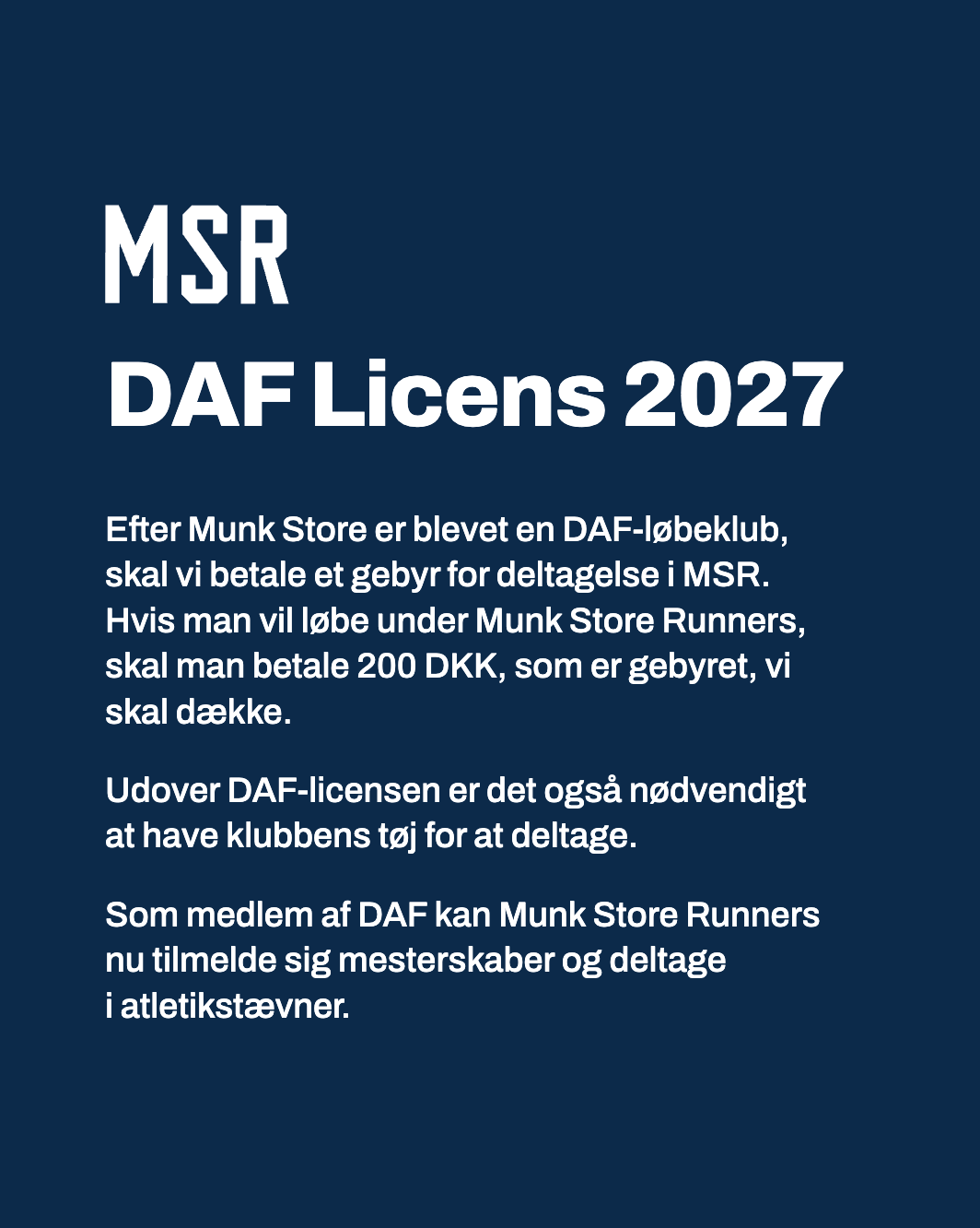 DAF Licens | 2027