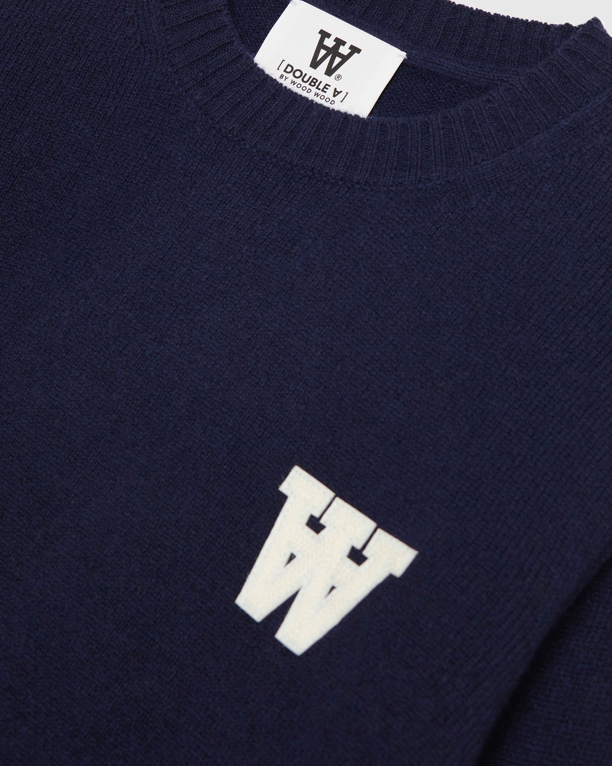 Tay Aa Cs Patch Lambswool Jumper - Navy