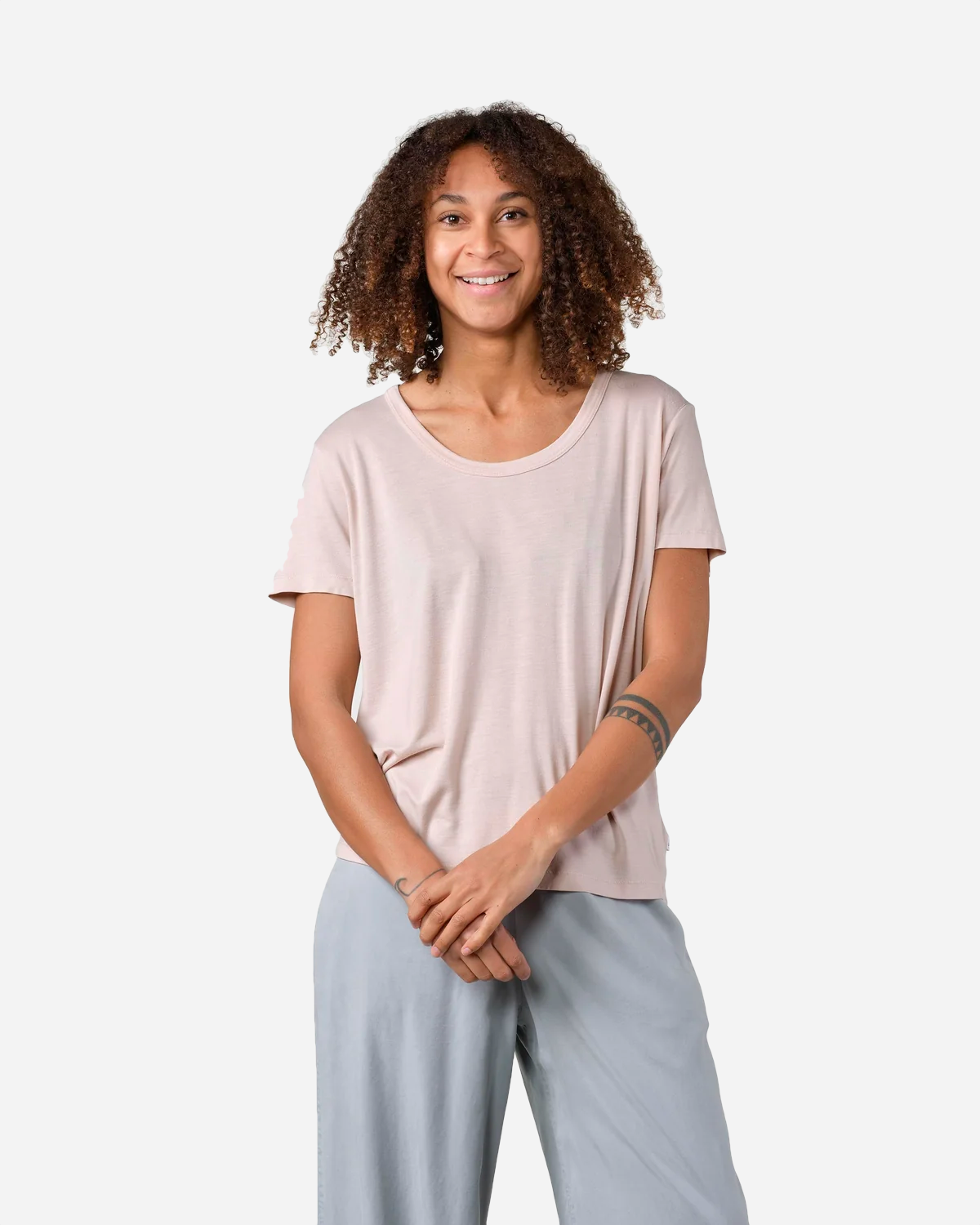 Aida Boat Tee - Rose