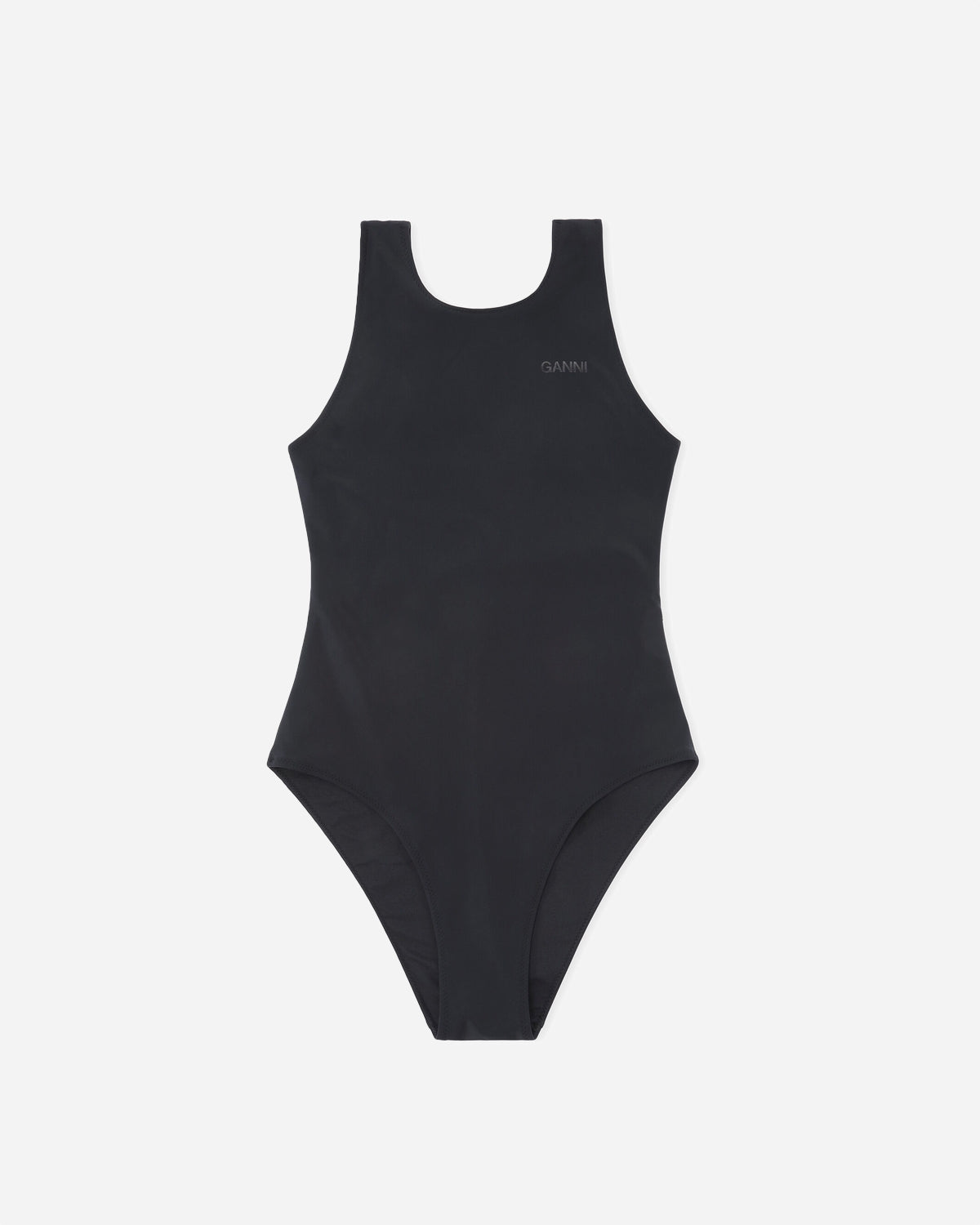 Recycled Core Solid Sporty Swimsuit - Black