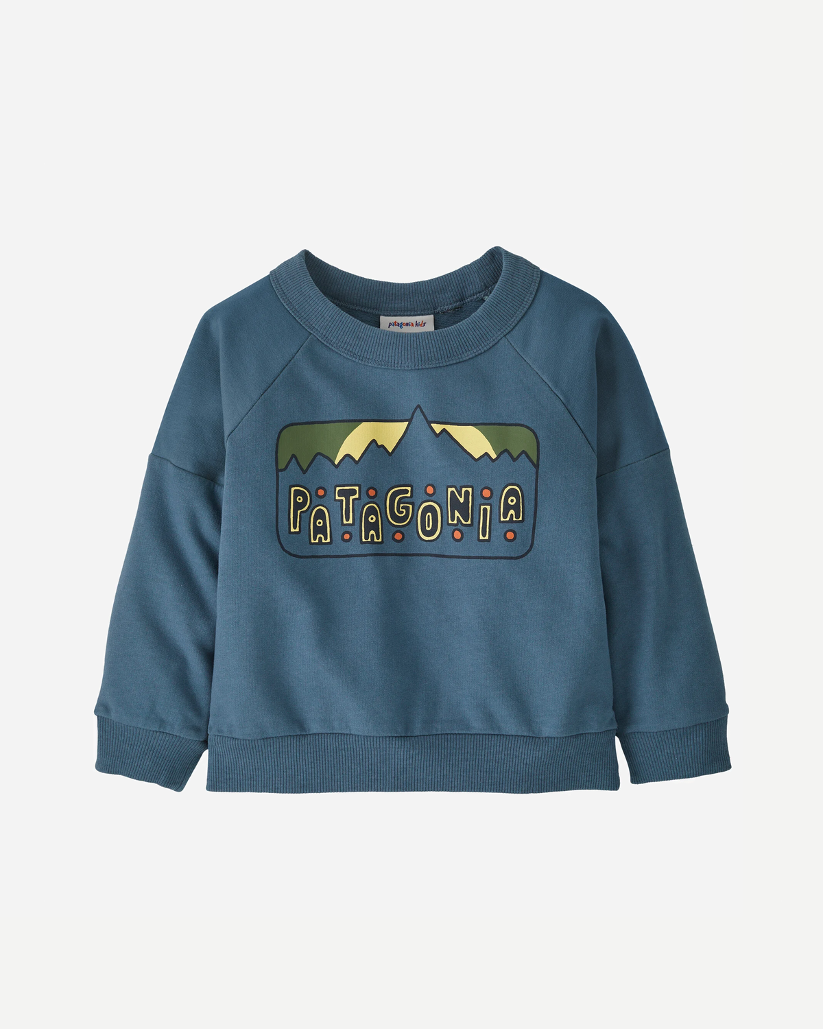 Baby Crew Sweatshirt - Dancing Dawn: Utility Blue