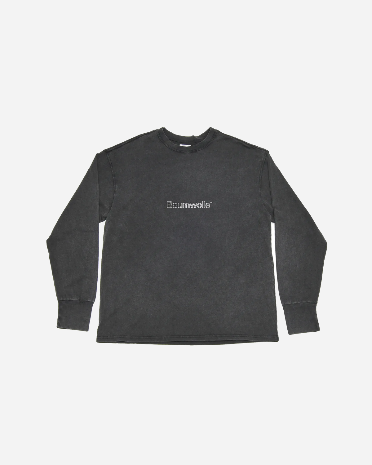 Baumwolle Longsleeve - Dark / Grey