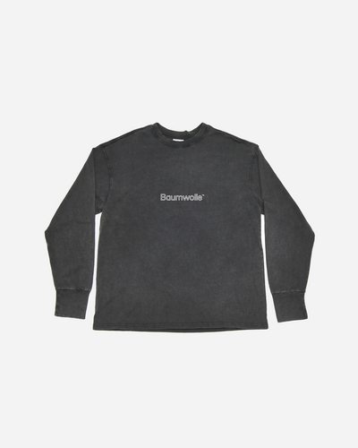 Baumwolle Longsleeve - Dark / Grey