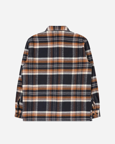 Sebastian Shirt Ls - Navy/Brown