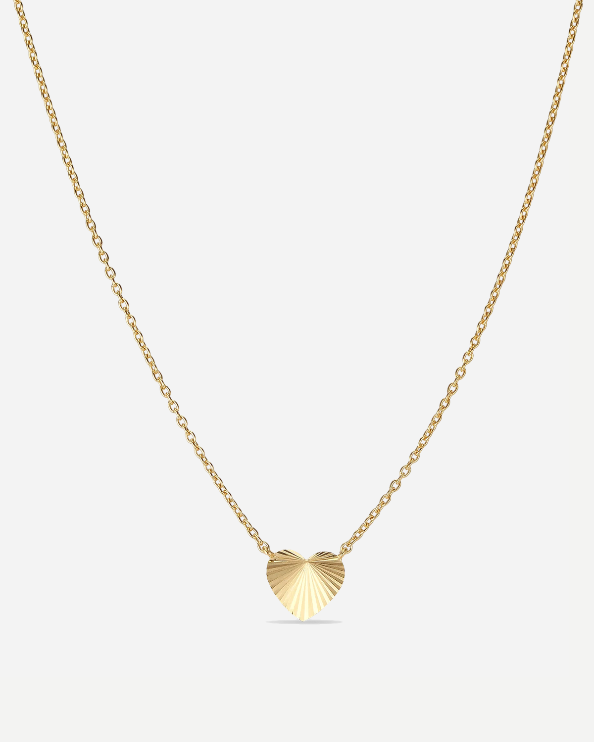 Reflection Heart Necklace - Gold Plated
