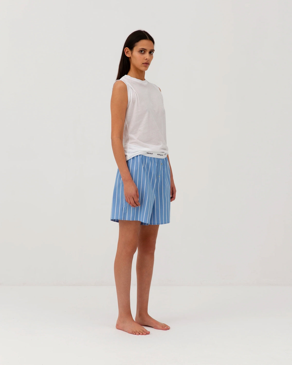 Box Shorts - Blue Stripe