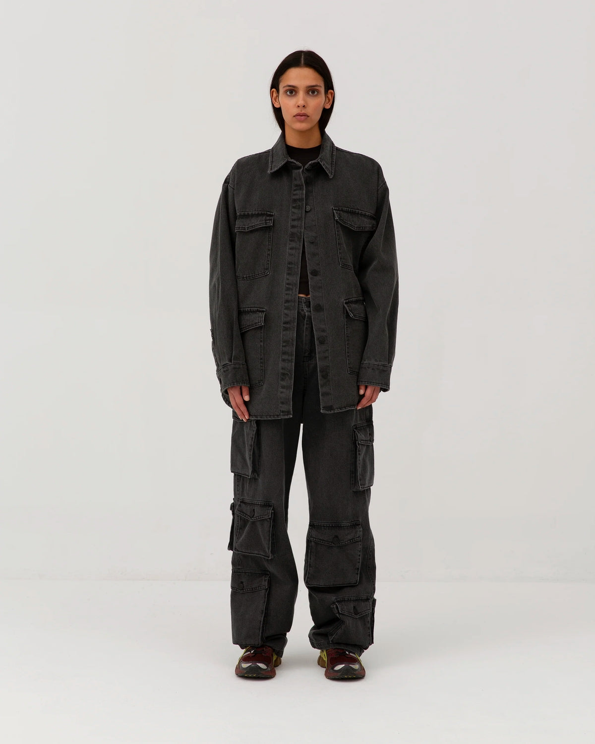 Classic Jeans Shirt - Washed Black