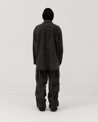 Classic Jeans Shirt - Washed Black