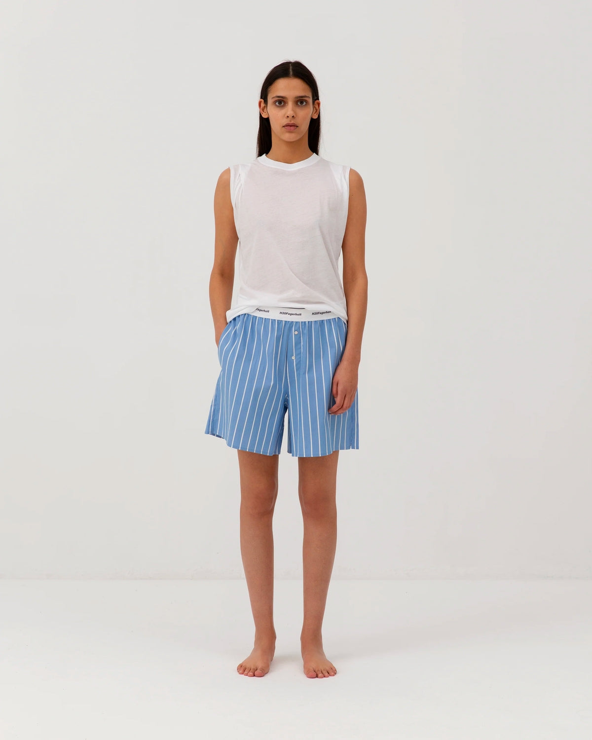 Box Shorts - Blue Stripe