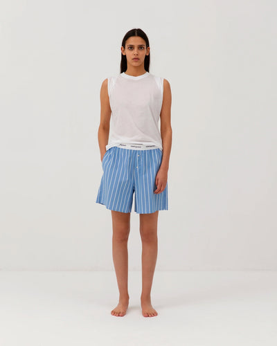 Box Shorts - Blue Stripe