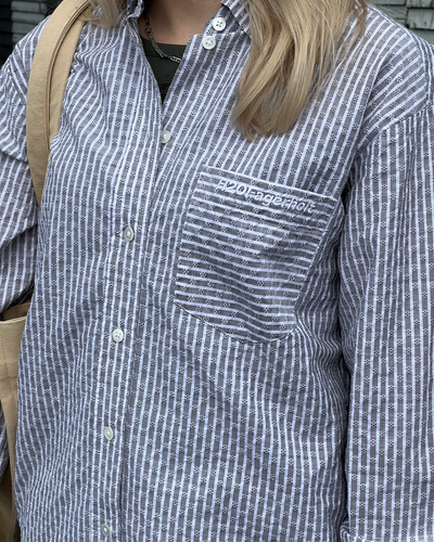 Holiday Shirt - Brown Stripe