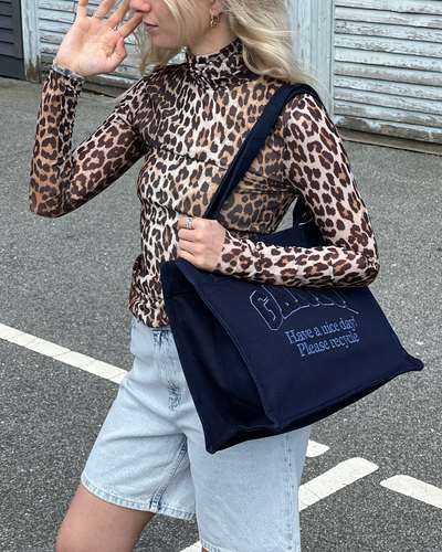 Printed Mesh Long Sleeve - Leopard