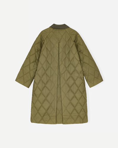 Quilt Raglan Midi Coat - Quilt