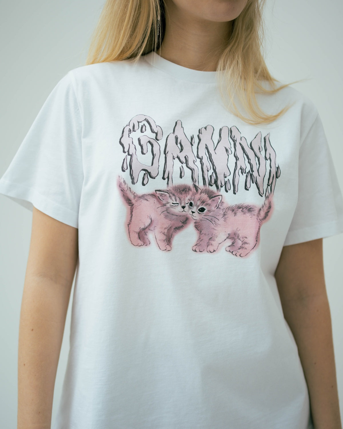 Basic Jersey Cats Relaxed T-shirt - Bright White